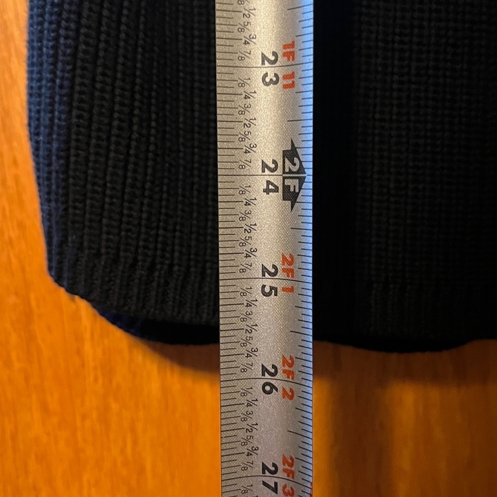 White House Black Market Textured Black Knit Top - Picture 8 of 11